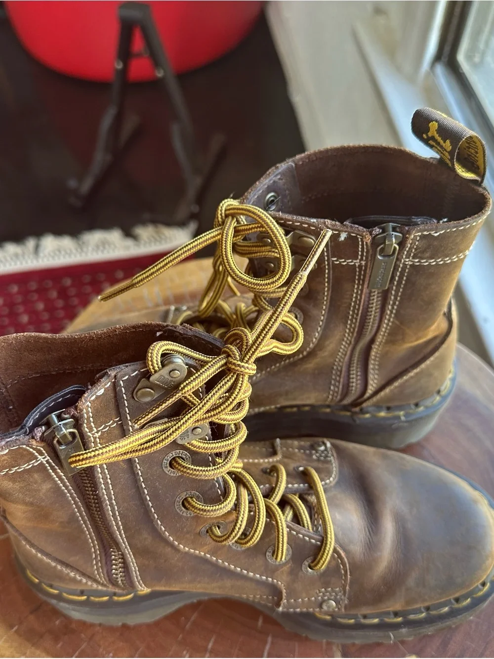 Dr. Martens Brown Leather Jadon Archive Boots